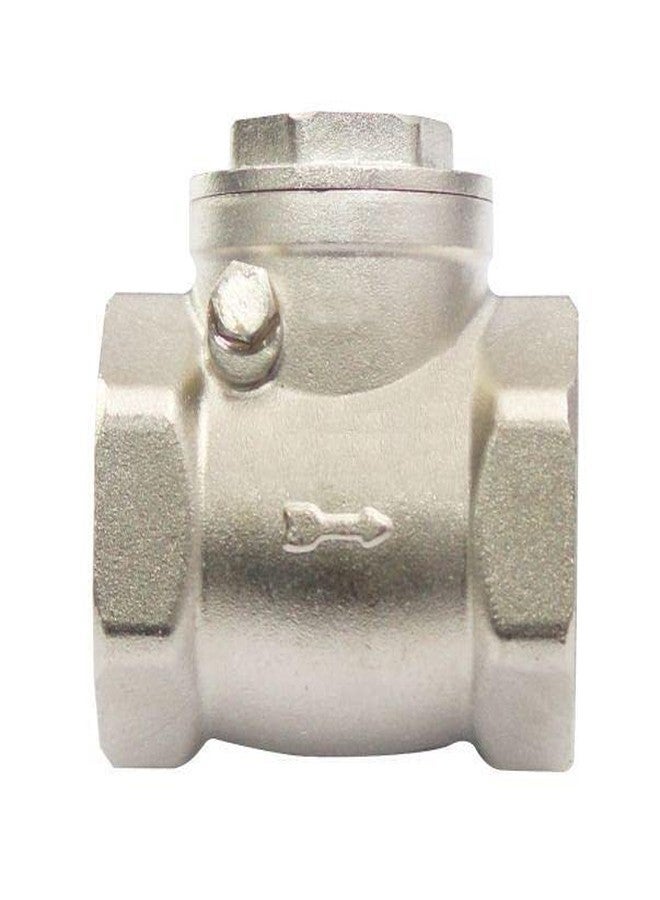 KINIK NRV Valve two pipes Joiner- NRV Valve backflow preventer water to flow in one direction. Non return and check Brass valve plumbing fixture.(2" Inch) Brass Horizontal Swing - Image 1
